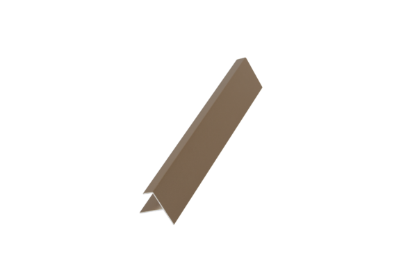 PROFILO FINALE DARK TEAK PER PARETE VENTILATA CM 290x4,0x5,4