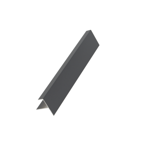 PROFILO FINALE DARK DARK GREY PER PARETE VENTILATA CM 290x4,0x5,4